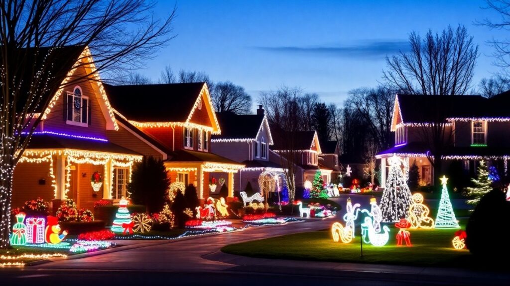 Ballwin Christmas lights installation